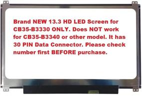 img 1 attached to Замена ЖК-экрана ноутбука 🖥️ Toshiba Chromebook CB35-B3330 - 13,3 дюйма WXGA HD LED Диодный экран (только ЖК-экран, без полного ноутбука)