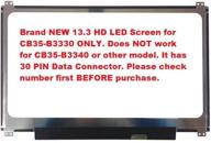 🖥️ toshiba chromebook cb35-b3330 - 13.3" wxga hd led diode laptop lcd screen replacement (lcd screen only, not a full laptop) logo
