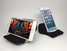 img 3 attached to Lap Pro MOBI-GO! Portable Phablet and Phone Prop/Stand - Soft, Perfect for Desk, Car Dashboard, and Travel