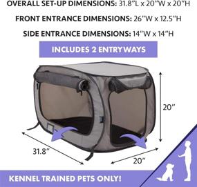 img 3 attached to 🐾 Versatile Sport PET Large Pop Open Kennel: Portable Cat Cage Kennel, Waterproof Pet Bed & Travel Litter Collection Solution