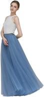 👗 elliehouse a-line long maxi bridesmaid tulle skirt for wedding, evening party, and prom - p68 logo