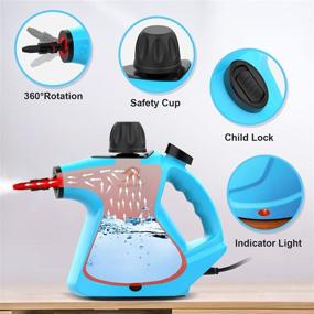 img 1 attached to 🧼 MLMLANT Handheld Steam Cleaner - Multi Purpose Portable Cleaning Machine for Upholstery, Grout, Curtains, Carpets, Windows, Cars, Tiles, Kitchens, Patios, and Home Use with 450ml Tank Capacity