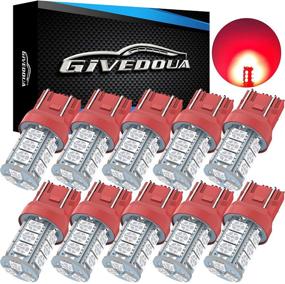 img 4 attached to GIVEDOUA 7443 LED Brake Bulbs 7440 Brake Lights T20 992 7441 7444 7443 LED Bulbs: Super Bright 18SMD 5050 Chips - Pack of 10pcs Red for Brake, Reverse, and Tail Lights