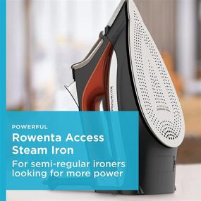 img 3 attached to 🔥 Efficient Rowenta Access Steam Iron: 1700 Watts of Power in Sleek Black Design