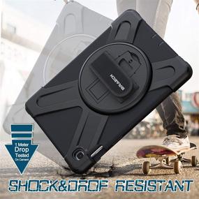 img 1 attached to 📱 BRAECNstock Heavy Duty Rugged Shockproof Case with Rotating Kickstand and Hand Strap for Samsung Galaxy Tab S5e 10.5 SM-T720/SM-T725/SM-T727 (2019) - Protective Tablet Cover