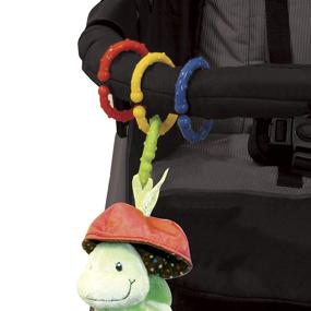 img 1 attached to 👶 Enhance Your Baby's Stroller Experience with Nuby Linkables - 18 Vibrant Attachable Links for Strollers, Car Seats, & Travel