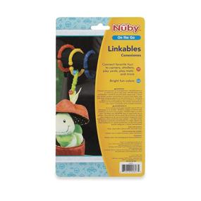 img 3 attached to 👶 Enhance Your Baby's Stroller Experience with Nuby Linkables - 18 Vibrant Attachable Links for Strollers, Car Seats, & Travel