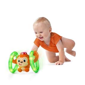 img 3 attached to 🐵 Ползун и светящаяся обезьяна: захватывающая игрушка для малышей с светом и звуками для детей от 6 месяцев+