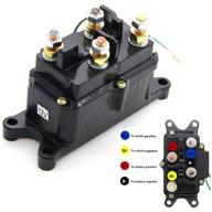 🧲 реле контактора лебедки kansmart 12v 250a с пультом под руку для грузовиков atv utv boat 4x4 транспортные средства 1500-5000 фунтов - замена переключателя лебедки # 63070 # 62135 # 74900 # 2875714 # 70715 логотип