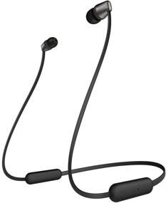 img 2 attached to Sony WI-C310/B Wireless In-Ear Headset with Built-in Mic for Phone Calls - Black