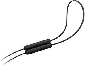 img 1 attached to Sony WI-C310/B Wireless In-Ear Headset with Built-in Mic for Phone Calls - Black