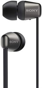 img 4 attached to Sony WI-C310/B Wireless In-Ear Headset with Built-in Mic for Phone Calls - Black