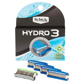 img 4 attached to 🪒 Schick Hydro Razor Blade Refills for Men - 4 Count +1 Hydro 5 Refill (Pack of 2) - Superior Shaving Experience