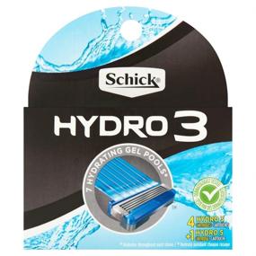 img 2 attached to 🪒 Schick Hydro Razor Blade Refills for Men - 4 Count +1 Hydro 5 Refill (Pack of 2) - Superior Shaving Experience