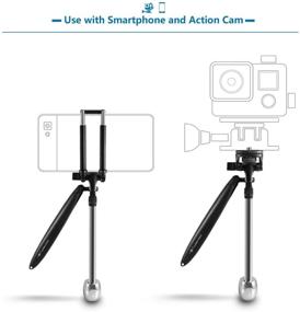 img 2 attached to 📷 Vantec PVS-100 Smoovie Pocket Video Stabilizer for Smartphones and Action Cameras, Black