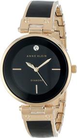 img 4 attached to 💎 Блестящая элегантность: Женские часы Anne Klein с настоящим алмазным циферблатом и браслетом