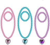 princess included necklaces bracelets girls（pink、purple、blue ） logo