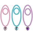 princess included necklaces bracelets girls（pink、purple、blue ） logo
