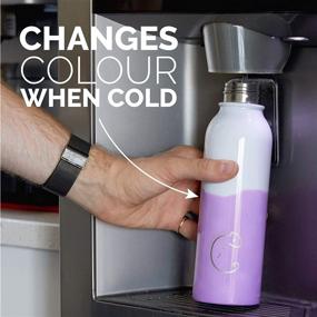 img 3 attached to 🌈 Root7 Chameleon Color Changing Bottle - 21oz - Get refreshed with mesmerizing Purple, Blue, and Peach tones!