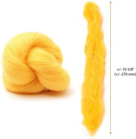 img 1 attached to 🧶 Glaciart One Spinning Fiber Merino Wool - Super Soft 20 Color Unspun Roving Wool for Felting and Crafts