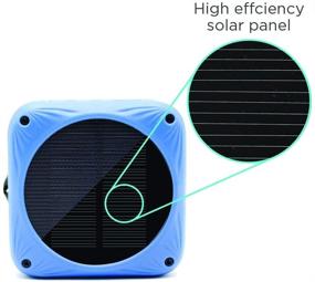 img 3 attached to 🔊 Водонепроницаемая Bluetooth-колонка - Sunfox: солнечная и USB-зарядка, 20 часов воспроизведения, встроенный микрофон - идеально подходит для пляжа, велосипеда, бассейна, душа, путешествий - беспроводная портативная колонка для iPhone, Samsung и других устройств.