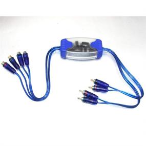 img 3 attached to 🚗 Vosarea Car Amplifier Noise Filter: 4 Channel RCA Ground Loop Isolator for Clear Audio, Line Noise Filter Eliminator 50W (Blue)