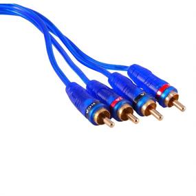 img 1 attached to 🚗 Vosarea Car Amplifier Noise Filter: 4 Channel RCA Ground Loop Isolator for Clear Audio, Line Noise Filter Eliminator 50W (Blue)