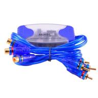 🚗 vosarea car amplifier noise filter: 4 channel rca ground loop isolator for clear audio, line noise filter eliminator 50w (blue) logo