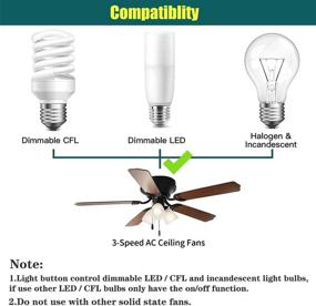 img 1 attached to 🔧 Upgrade your Ceiling Fan Experience with our Universal Remote Control and Receiver Kit - Perfect Replacement for Hunter, Hampton Bay, and Harbor Breeze Models. Enjoy 3-Speed Control, Light Dimming, and Easy Replacement for Fan-HD, UC7078T, HD5, CHQ7078T.