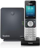 📞 yealink w60p cordless dect ip phone & base station, 2.4" color display, 10/100 ethernet, 802.3af poe, power adapter included logo