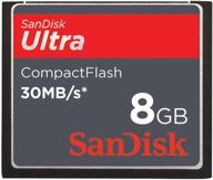 💾 sandisk ultra cf card (8gb/30mb, sdcfh-008g-a11) - us retail package logo