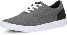 img 4 attached to Stylish Burnetie Black Denim Sneaker Men's Shoes: The Ultimate Fashion Sneakers for Men