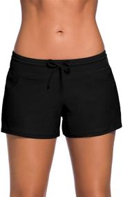 img 4 attached to 👙 Lopie Women's Lace Crochet Swim Skirt Bikini Bottom: Stylish Board Shorts for the Perfect Swimdress Look
