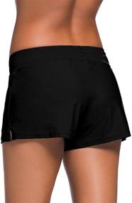 img 2 attached to 👙 Lopie Women's Lace Crochet Swim Skirt Bikini Bottom: Stylish Board Shorts for the Perfect Swimdress Look