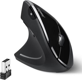 img 4 attached to Perixx PERIMICE-713L Wireless Ergonomic Left Handed Vertical Mouse: 6 Buttons, 3 Level DPI – Black