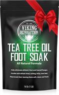 revitalize & soothe: tea tree oil foot soak with epsom salt for athletes foot, toenail fungus treatment and foot odor. experience detox and relieve soreness. logo