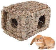 🐇 hamiledyi natural rabbit seagrass house mat: the ultimate hideaway hut toy for guinea pigs, hamsters, chinchillas, ferrets, bunnies, and small animals logo