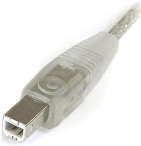 img 1 attached to 🔌 Прозрачный кабель USB 2.0 6 футов - тип A к типу B - литой - StarTech.com (USB2HAB6T)