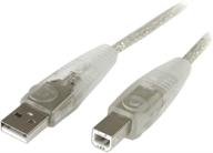 🔌 прозрачный кабель usb 2.0 6 футов - тип a к типу b - литой - startech.com (usb2hab6t) логотип