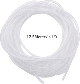 img 2 attached to NACX Flexible Aquarium Airline Tubing - Long-lasting Soft Air Pump Hose for Fish Tank - 4mm ID, 6mm OD - Available in 41ft, 82ft, and 164ft Lengths - Clear & Highly Durable!