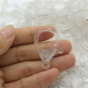 img 1 attached to 🦞 100 Clear Lobster Clasps - Potosala Plastic Hook Clips 35x20mm for DIY Backpacks, Key Rings, and Chains