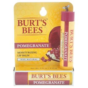 img 2 attached to 💄 Burt's Bees Pomegranate Oil Lip Balm: 0.15 oz Moisturizing Solution for Soft Lips