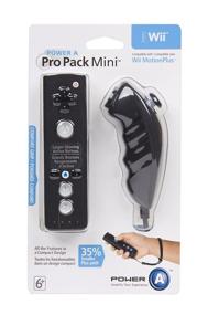 img 4 attached to 🎮 Pro Pack Mini for Wii: Compact Black Mini Remote and MiniChuk