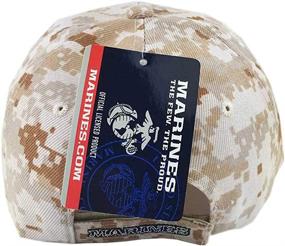 img 1 attached to Premium Embroidered Emblem Baseball Cap Hat - Officially Licensed by the US Marine Corps