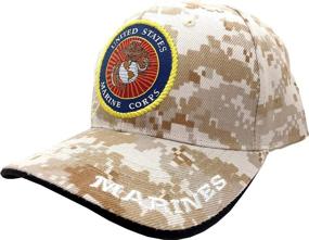 img 3 attached to Premium Embroidered Emblem Baseball Cap Hat - Officially Licensed by the US Marine Corps