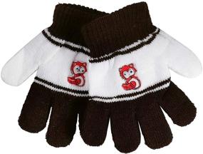 img 2 attached to 🧤 Wholesale Kids Children Winter Knitted Magic Stretch Gloves: Ideal School Gifts