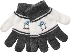 img 1 attached to 🧤 Wholesale Kids Children Winter Knitted Magic Stretch Gloves: Ideal School Gifts