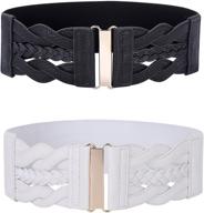 👗 enhance your style with women's vintage elastic stretch medium belts – perfect women's accessories logo