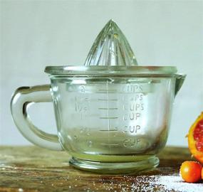 img 1 attached to 🍊 Efficient Clear Pressed Glass Juicer by Creative Co-Op: Optimize Your Citrus Juicing Experience!