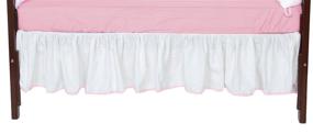 img 2 attached to 🎀 Unique Pink Baby Doll Bedding Crib Skirt/Dust Ruffle for Girls – Enhance your Nursery